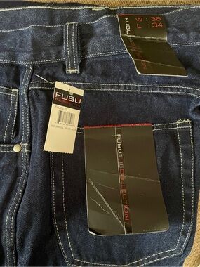FUBU Men’s Indigo Blue Relaxed Fit Jeans